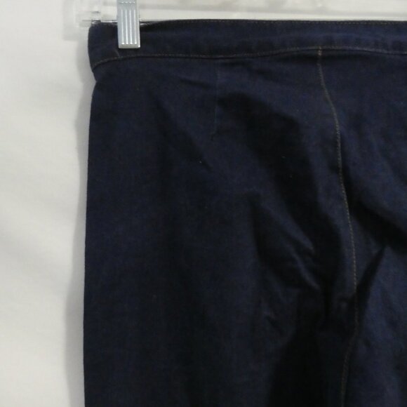 DYNAMITE | size 7 | Dark Blue Denim | Slit Bottoms | Made In Canada - Picture 10 of 16